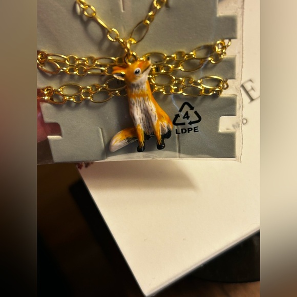 Enamel Fox Necklace by Fable England - Picture 5 of 5